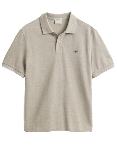 Gant - Reg Shield Polo - Oat Melange